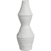 Leen Bakker - Vaas Nora - Off-white - 37,5xØ13,5 Cm - Keramiek - Wit#Crème - H37.5 Cm