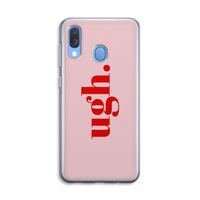 Ugh: Samsung Galaxy A40 Transparant Hoesje