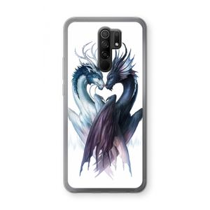 Yin Yang Dragons: Xiaomi Redmi 9 Transparant Hoesje