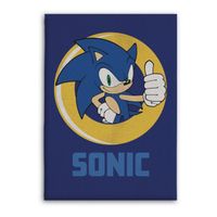 Sonic fleece deken , 100x140cm - thumbnail