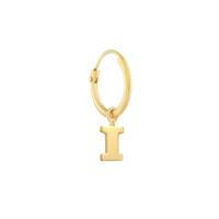 Minimalistische letter oorbel - 14K GOUD - Goud - I