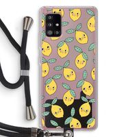 Citroenen: Samsung Galaxy A51 5G Transparant Hoesje met koord