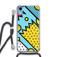 Pop Art #1: iPhone XR Transparant Hoesje met koord