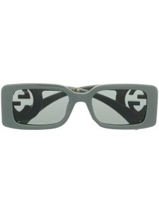Gucci Eyewear lunettes de soleil rectangulaires Chaise Lounge - Gris