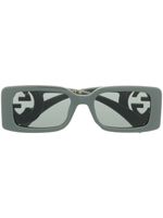 Gucci Eyewear lunettes de soleil rectangulaires Chaise Lounge - Gris