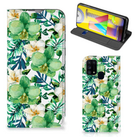 Samsung Galaxy M31 Smart Cover Orchidee Groen