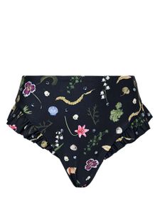 Agua By Agua Bendita bas de bikini Jengibre Tesoro à fleurs - Noir