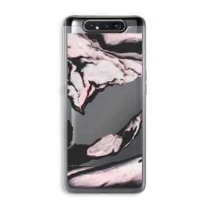 Roze stroom: Samsung Galaxy A80 Transparant Hoesje