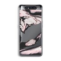 Roze stroom: Samsung Galaxy A80 Transparant Hoesje