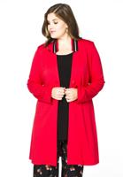 Yoek Blazer met strepen | Rood | Maat 42/44
