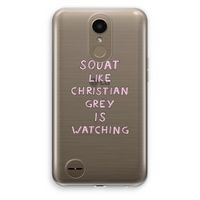Christian Grey: LG K10 (2017) Transparant Hoesje