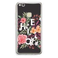 Hello in flowers: Huawei Ascend P10 Lite Transparant Hoesje