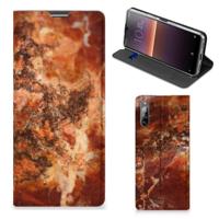 Sony Xperia L4 | Standcase | Marmer Bruin