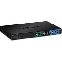 Trendnet TPE-204US netwerk-switch Managed Gigabit Ethernet (10/100/1000) Power over Ethernet (PoE) 1U Zwart - thumbnail