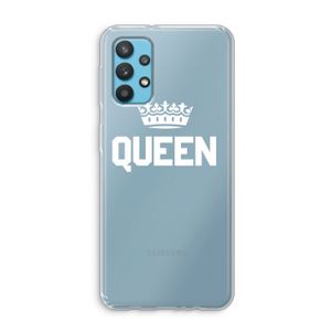Queen zwart: Samsung Galaxy A32 4G Transparant Hoesje
