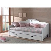 Vipack kajuitbed Amori met rolbed/opberglade - wit - 212x97x95 cm - Leen Bakker - thumbnail