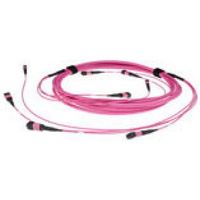 ACT 15 meter Multimode 50/125 OM4(OM3) glasvezel trunkkabel polarity A met 4 MTP/MPO female connecto
