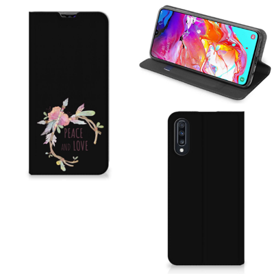 Samsung Galaxy A70 Magnet Case Boho Text Samsung Galaxy A70 Magnet Case Boho Text