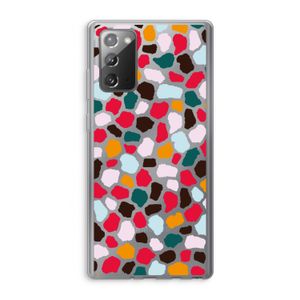 Colored Giraffe: Samsung Galaxy Note 20 / Note 20 5G Transparant Hoesje
