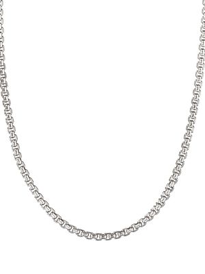 David Yurman collier Box Chain en or 14ct et argent sterling