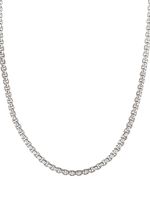 David Yurman collier Box Chain en or 14ct et argent sterling - thumbnail