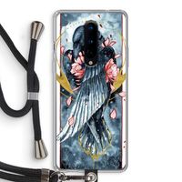 Golden Raven: OnePlus 8 Transparant Hoesje met koord