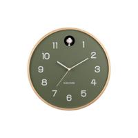 Karlsson Wandklok NaturelCuckoo groen - Ø 31,5cm - KA5886GR