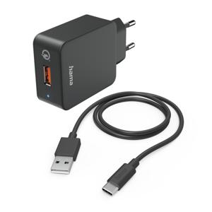 Hama 00201625 oplader voor mobiele apparatuur Mobiele telefoon, Smartphone, Tablet Zwart AC Snel opladen Binnen