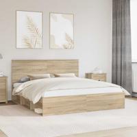Bedframe met hoofdeinde Sonoma 180 x 200 cm Massief grenenhout