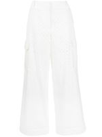 ZIMMERMANN pantalon Matchmaker Anglaise en coton - Blanc