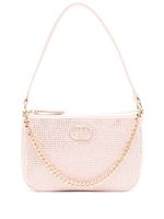 TWINSET sac porté épaule Petite à strass - Rose