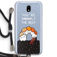 You're Shrimply The Best: Samsung Galaxy J5 (2017) Transparant Hoesje met koord