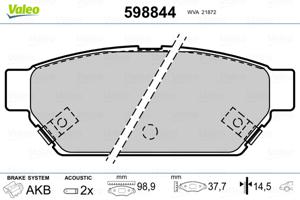 Valeo Remblokset 598844