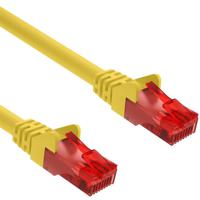 Cat 6 - U/UTP - Netwerkkabel - Patchkabel - Internetkabel - 10 Gbps - 2 meter - Geel - Allteq - thumbnail