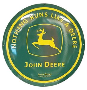 John Deere Logo Emaille Bord - 50cm