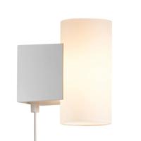 Wandlamp leeslamp LED grijs wit &apos;Mona&apos; Nordlux met stekker en schakelaar & Moodmaker