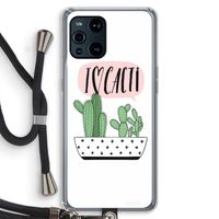 I love cacti: Oppo Find X3 Pro Transparant Hoesje met koord