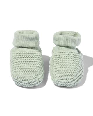 HEMA Newborn Sloffen Gebreid Groen (groen)