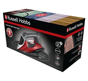 Russell Hobbs 25090-56 strijkijzer Droog- & stoomstrijkijzer Keramische zoolplaat 2600 W Zwart, Grijs, Rood