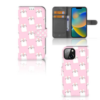 Apple iPhone 14 Telefoonhoesje met Pasjes Sleeping Cats