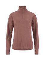 Craft Flow Half Zip ondershirt lange mouw roze dames