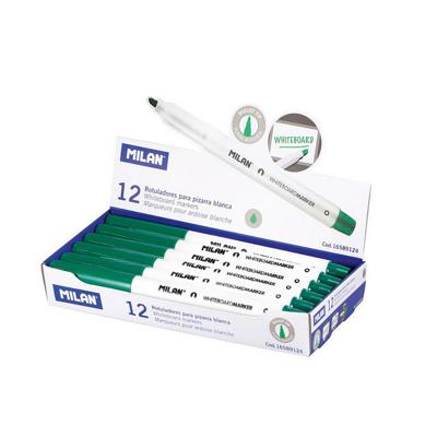 Markeerstiften Milan Whiteboard 12 Stuks Groen PVC