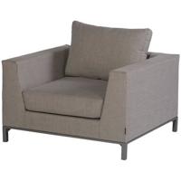 WOOOD Sicilië Loungetoel Tuin - Aluminium - Taupe - 100x88x60