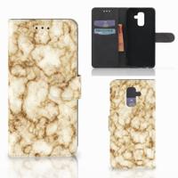 Samsung Galaxy A6 Plus 2018 | Bookcase | Marmer Goud