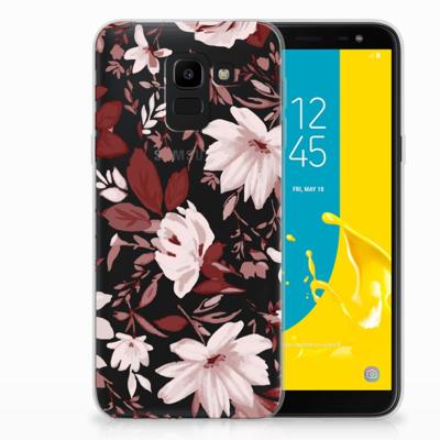 Smartphone hoesje Samsung Galaxy J6 2018 Watercolor Flowers