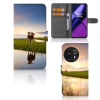 OnePlus 11 | Telefoonhoesje | Met pasjeshouder | Koe