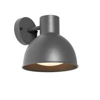 QAZQA Industriële buitenwandlamp donkergrijs rond IP44 - Natas