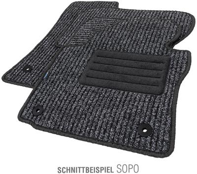 Petex Car carpet sopo gr.3 anthracite 4-piece.