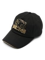 Just Cavalli casquette en coton à logo embossé - Noir