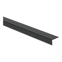 Hoeklijnprofiel zelfklevend 17 mm zwart - 300 cm